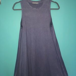 Purple shift dress